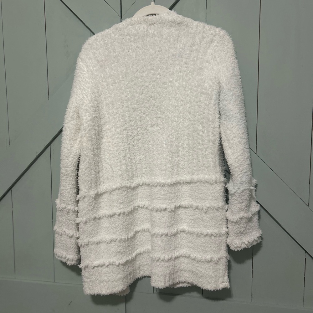 Barefoot Dreams Cozy Chic White Women's Sweater - Picture 2 of 6